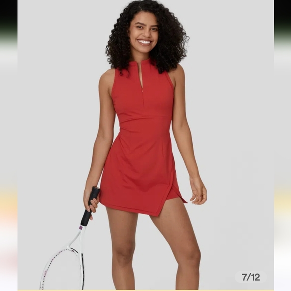 NWT $45 Halara Zipper Racerback Split Side Pocket 2-Piece Mini Dress Size S - Picture 6 of 12